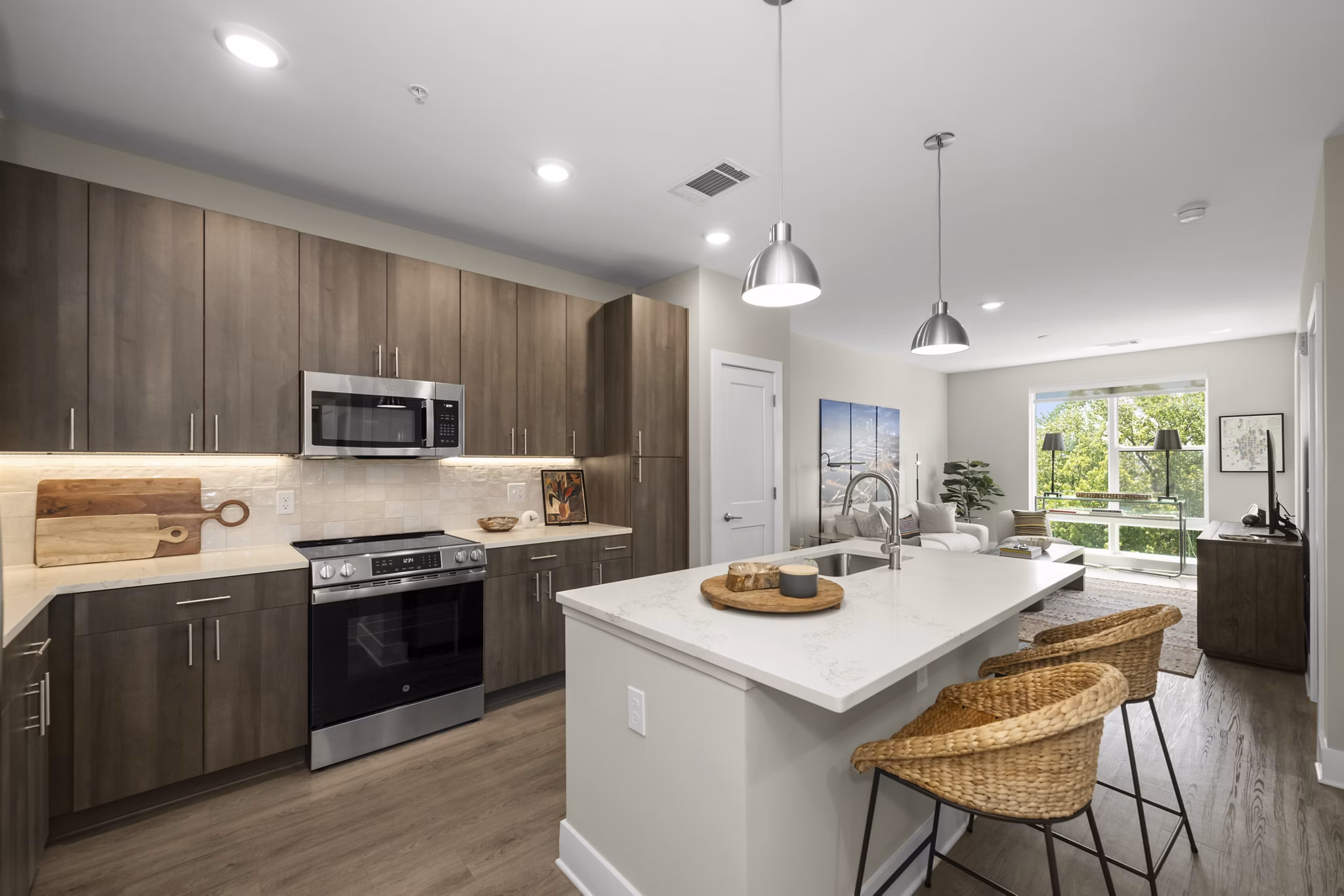 kitchen at Kinship Apartments