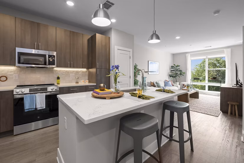kitchen at Kinship Apartments