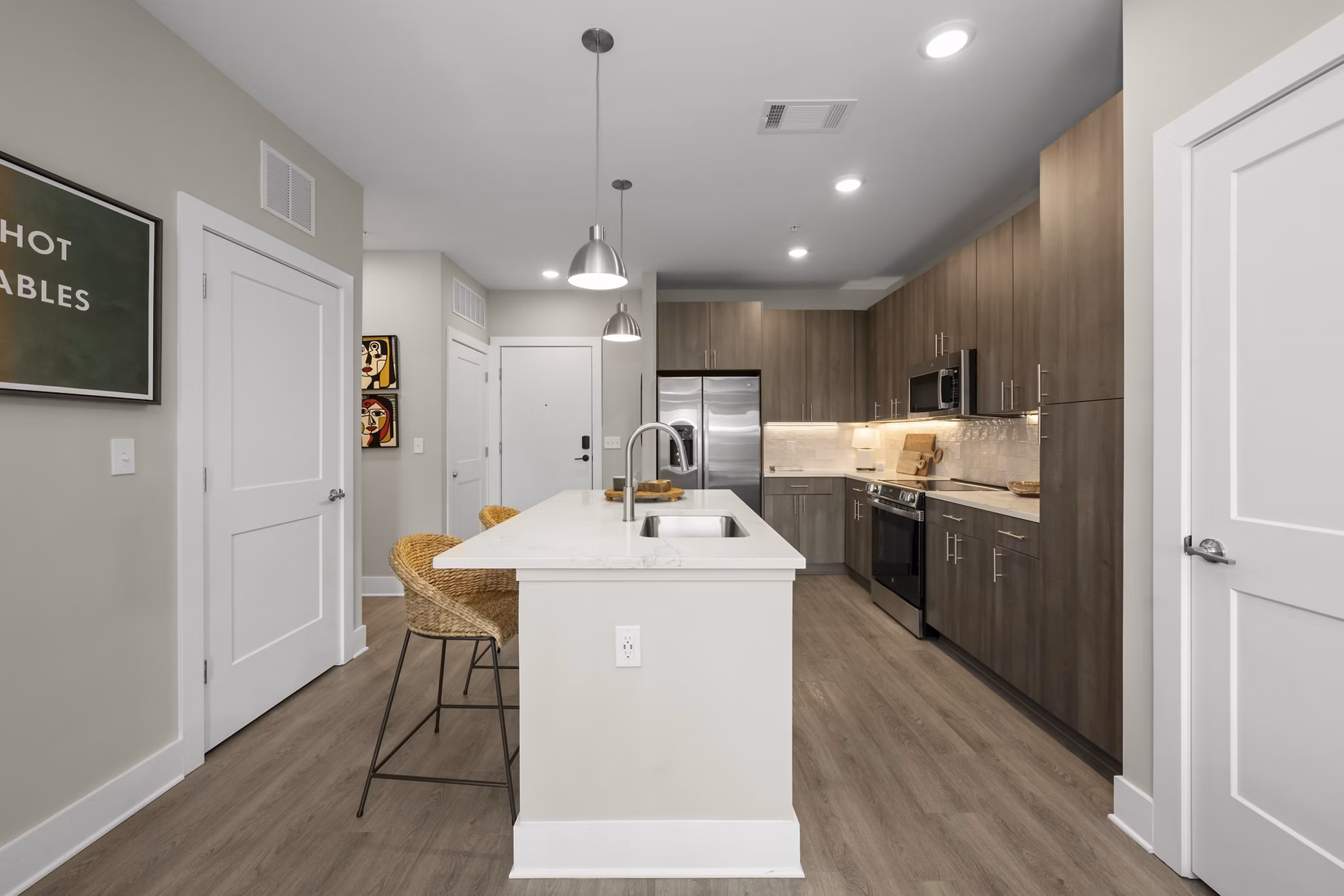 kitchen at Kinship Apartments