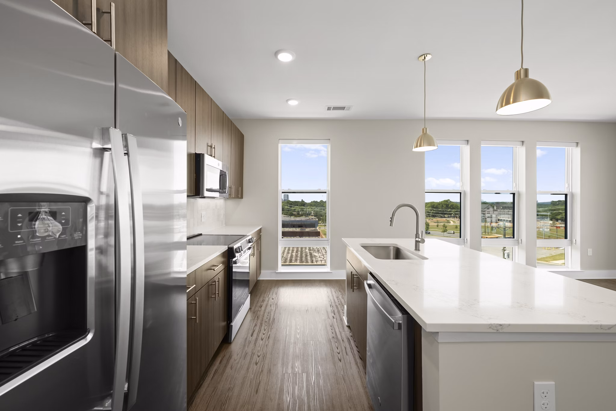kitchen at Kinship Apartments