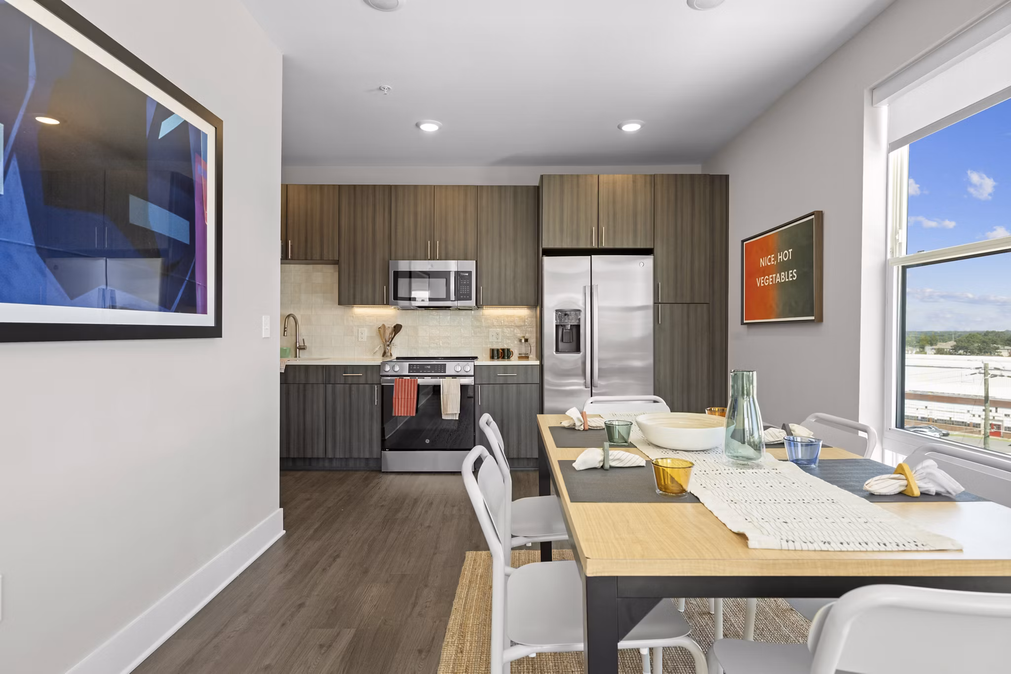 kitchen at Kinship Apartments