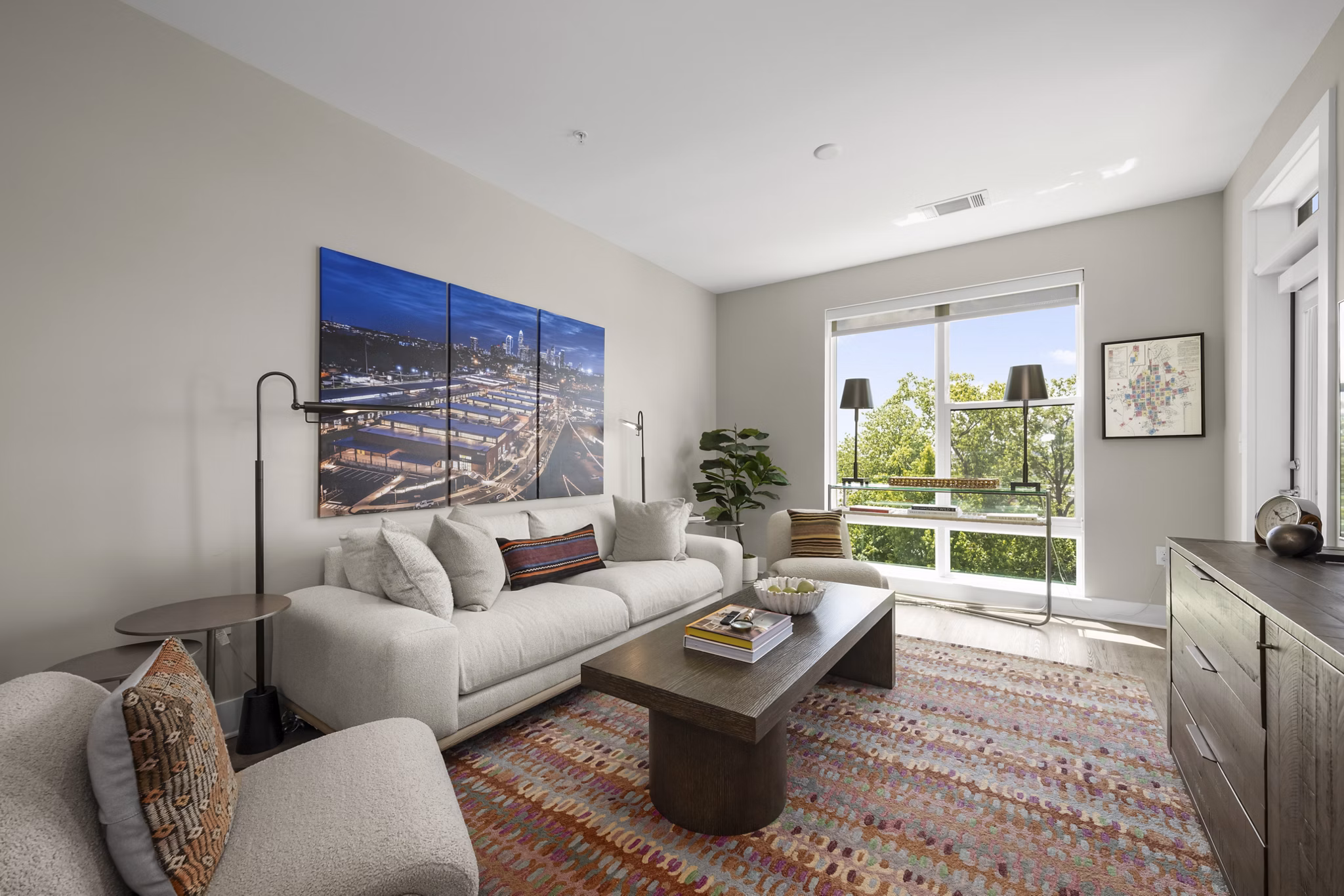living room at Kinship Apartments
