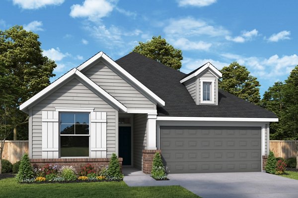 Recreational area with landscaped gardens at Skymor Cypress Apartments