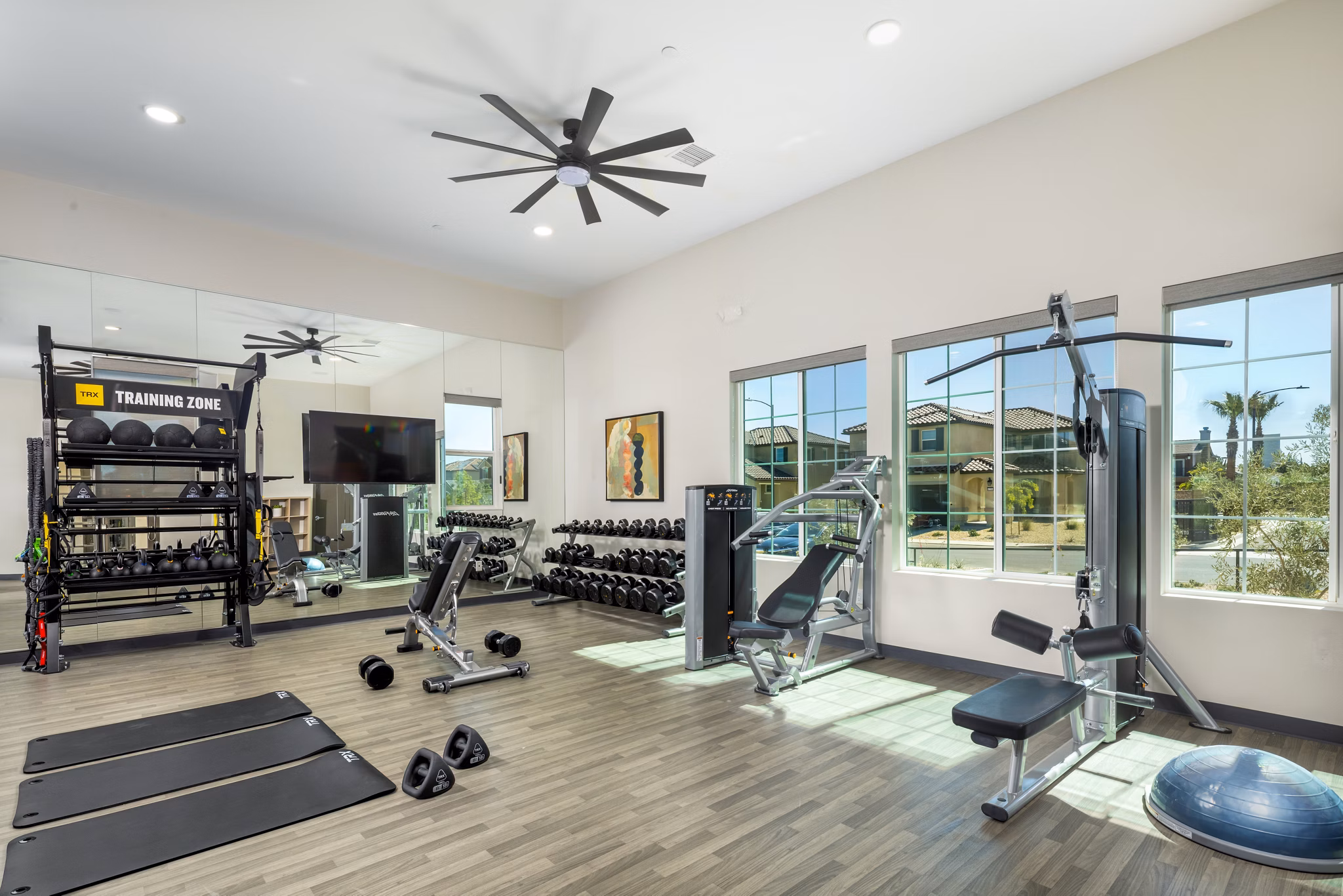 fitness center at Sagewind Ranch Apartments