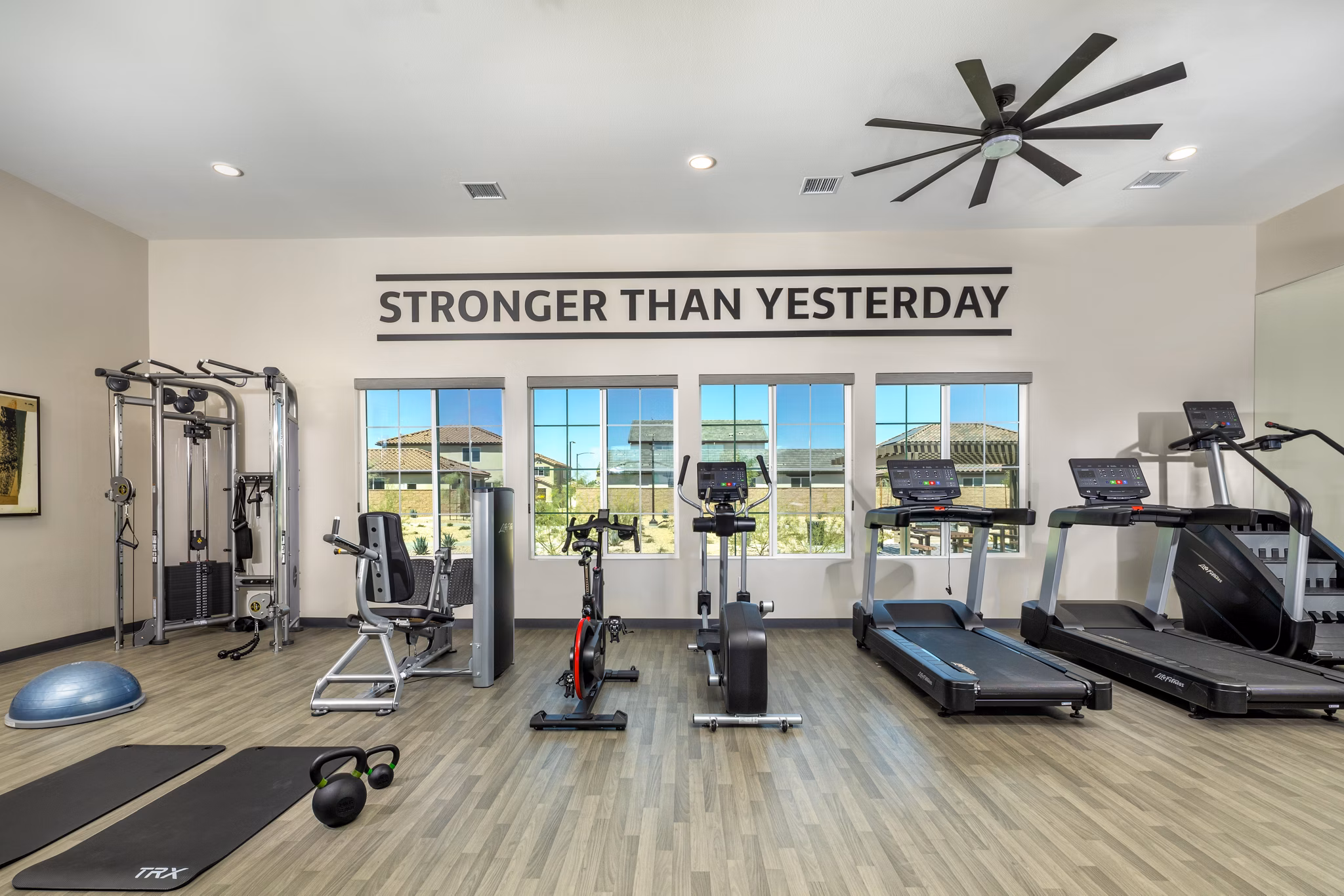 fitness center at Sagewind Ranch Apartments