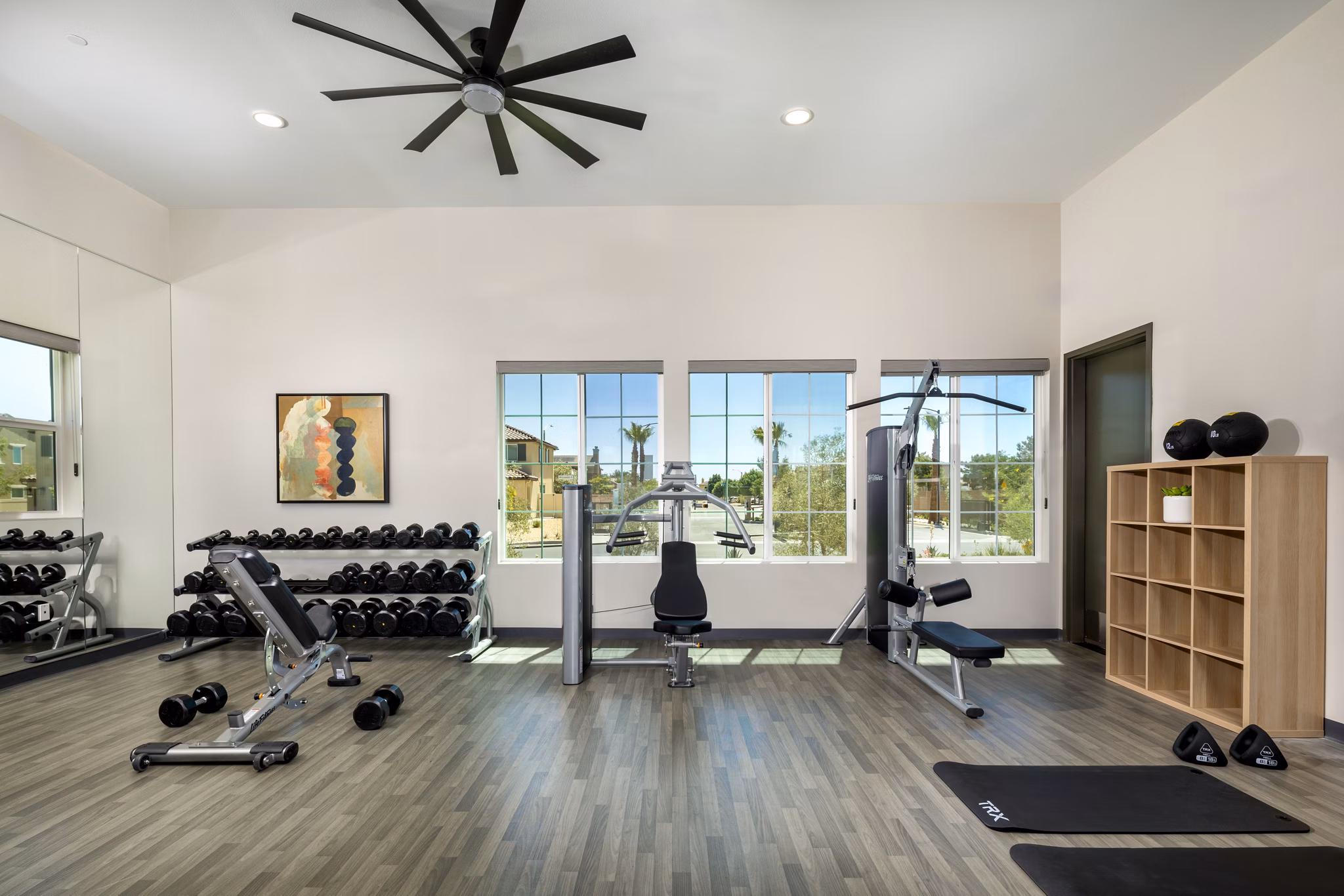 fitness center at Sagewind Ranch Apartments