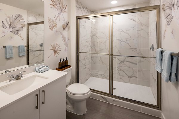 bathroom at Reva Apartments