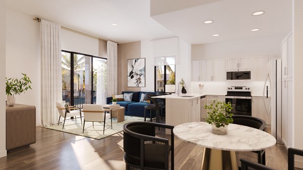 kitchen at Reva Apartments