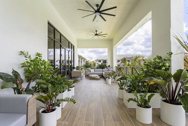 patio at Reva Apartments