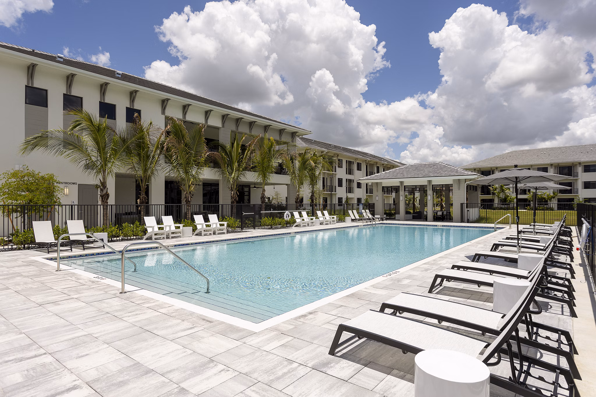 pool at Reva Apartments