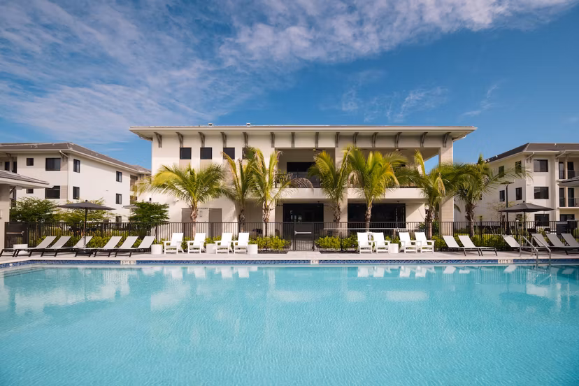 pool at Reva Apartments