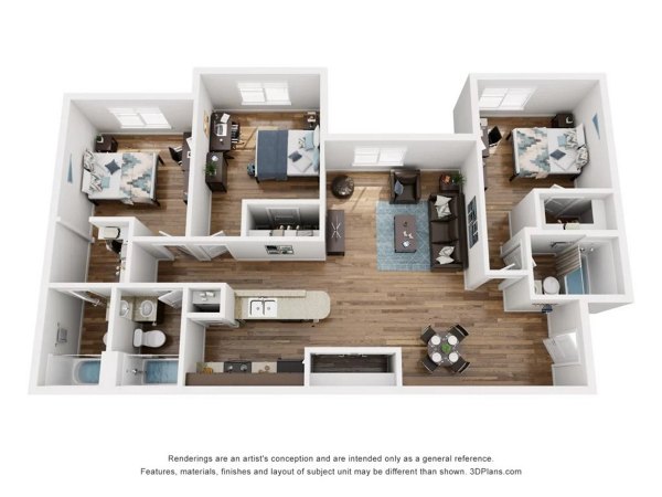 C2-990258 floorplans for Villas Apartments