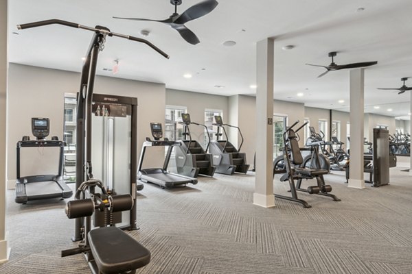 fitness center at Alta Park Central Apartments