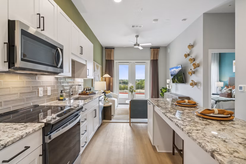 kitchen at Alta Park Central Apartments