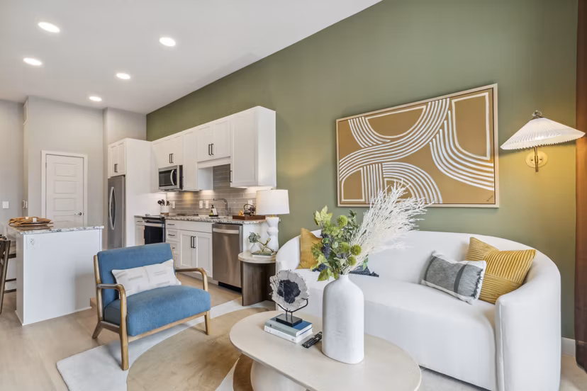 living room at Alta Park Central Apartments