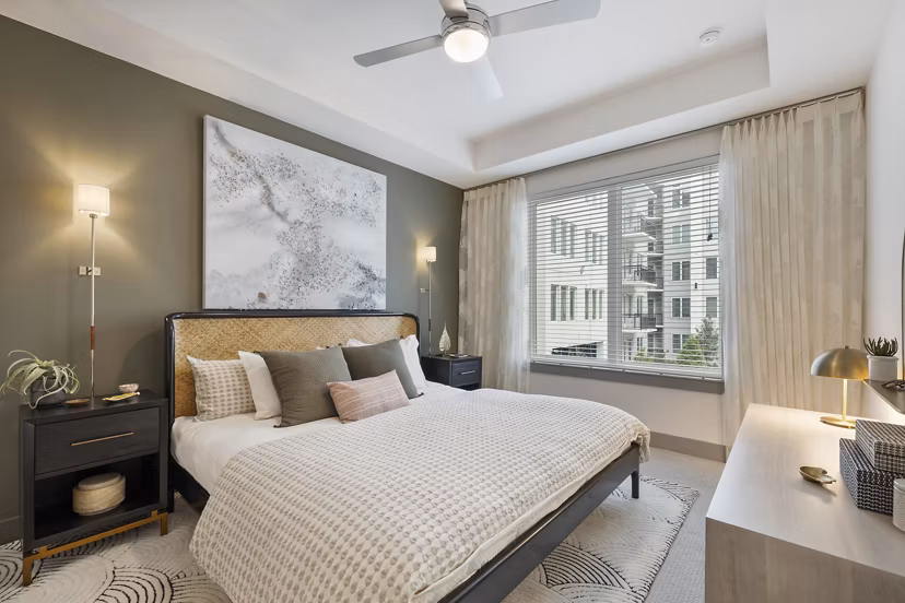 bedroom at Reverie at River Hollow Apartments