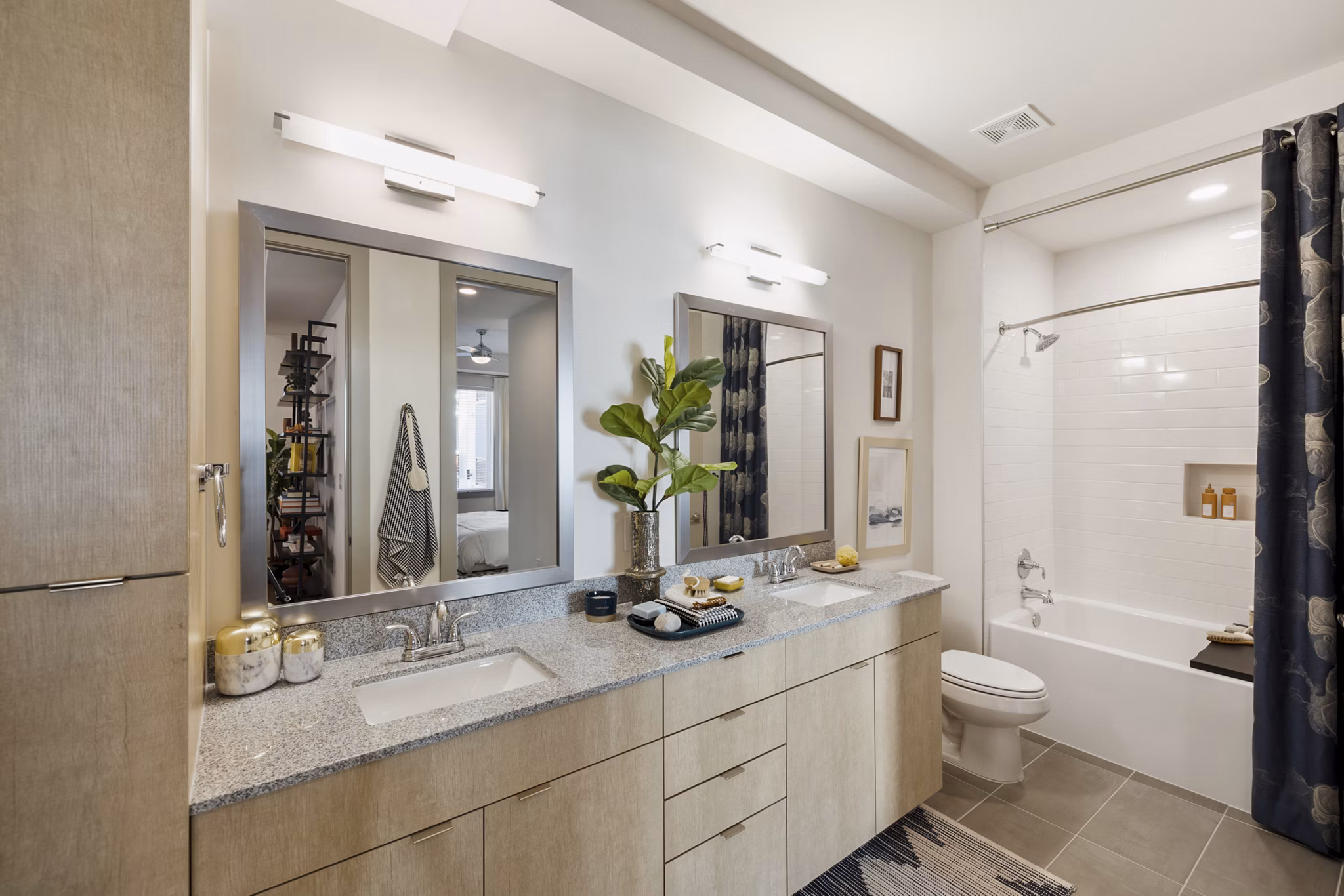 bathroom at Reverie at River Hollow Apartments