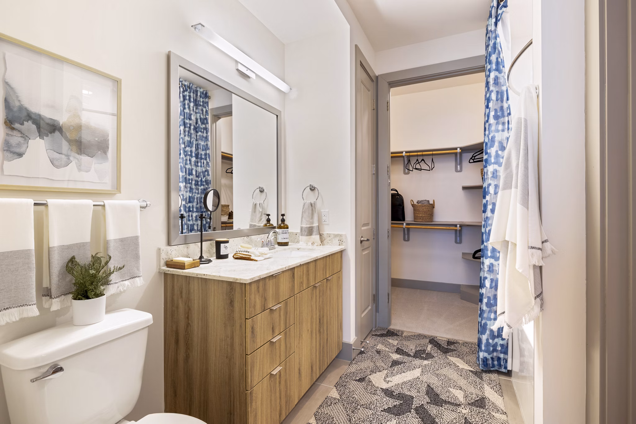 bathroom at Reverie at River Hollow Apartments