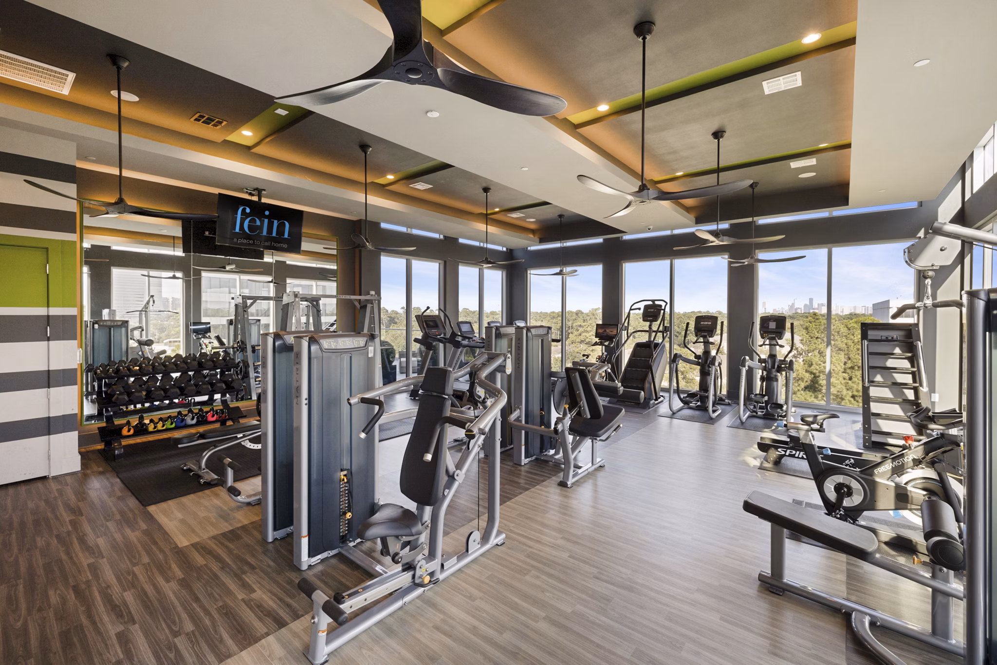 fitness center at Reverie at River Hollow Apartments