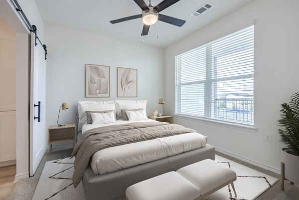 bedroom at Maxwell Apartments