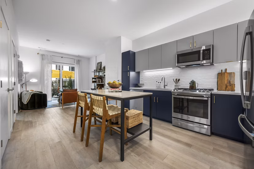 kitchen at Maxwell Apartments