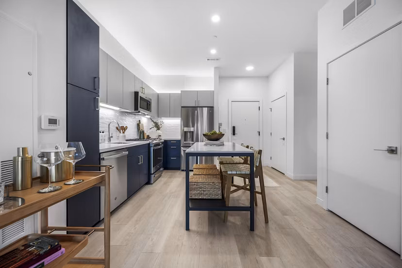 kitchen at Maxwell Apartments