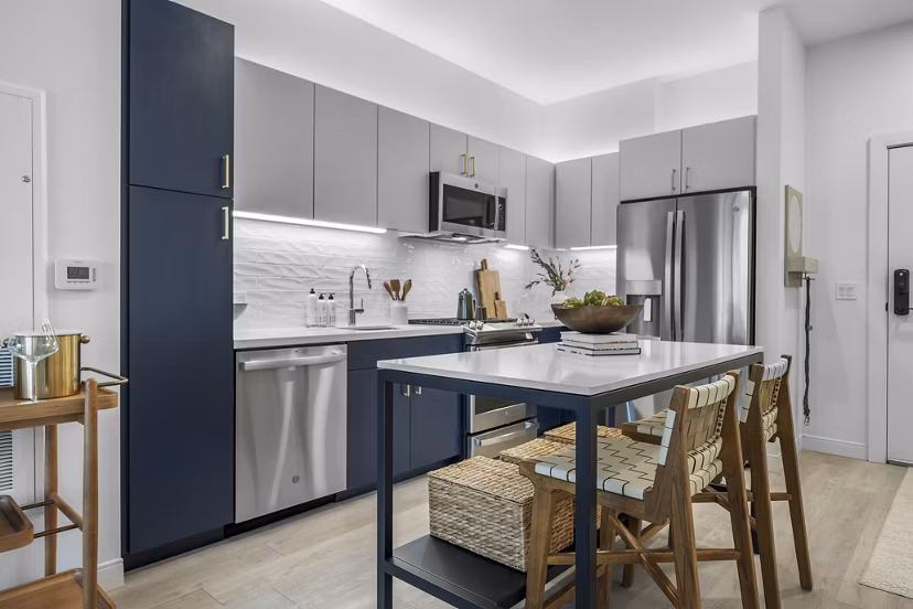 kitchen at Maxwell Apartments