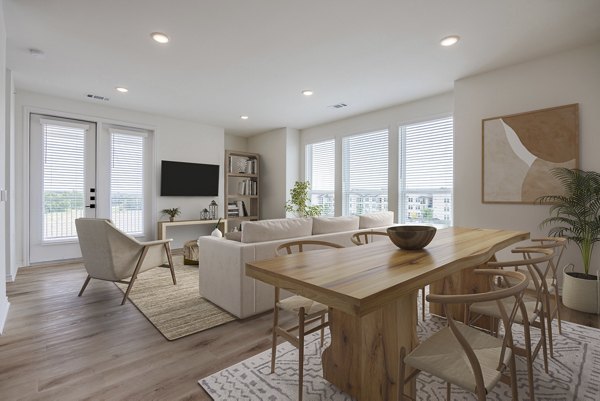 living room at Maxwell Apartments