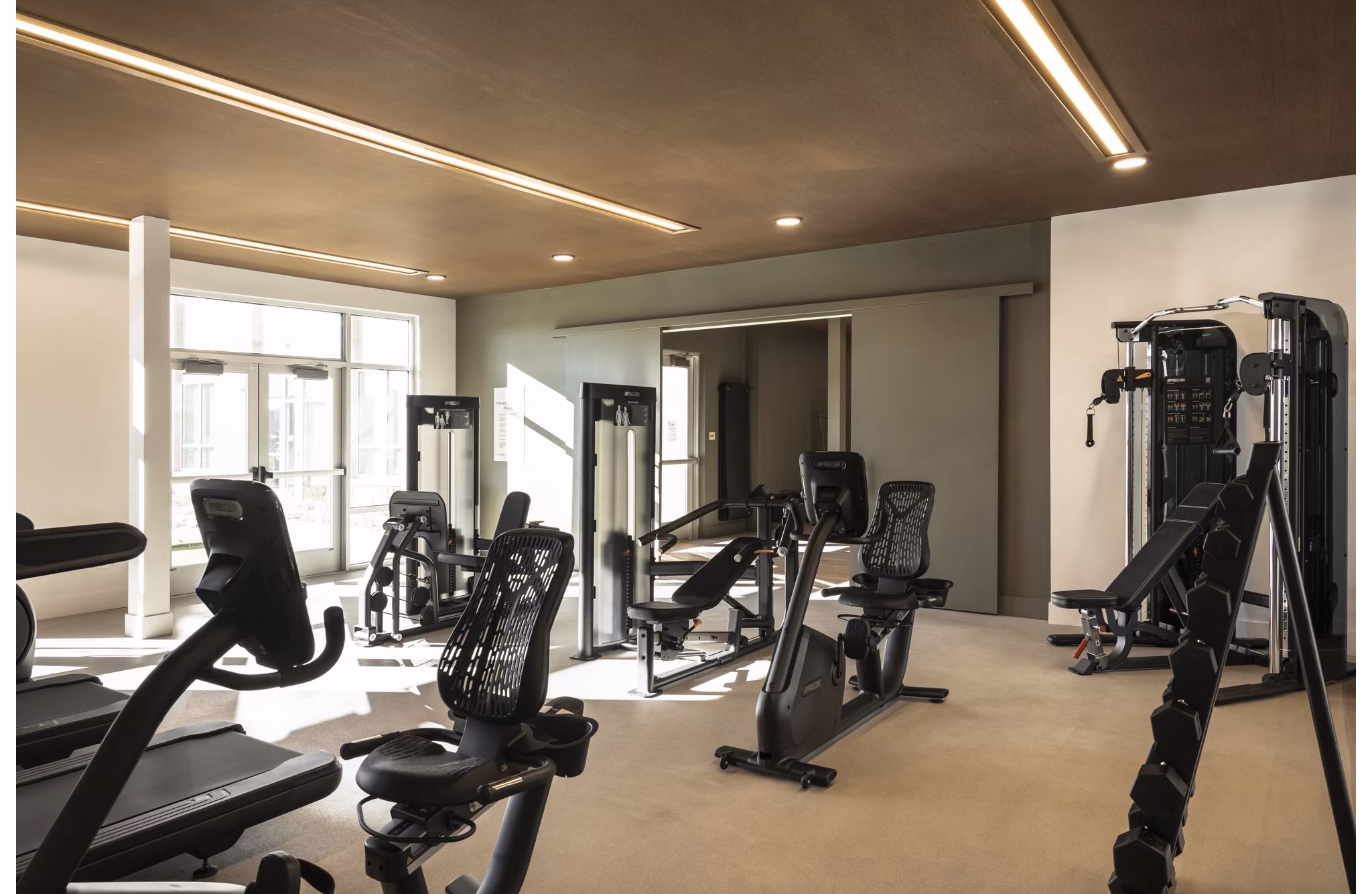 fitness center at Aspendale Centennial Apartments 