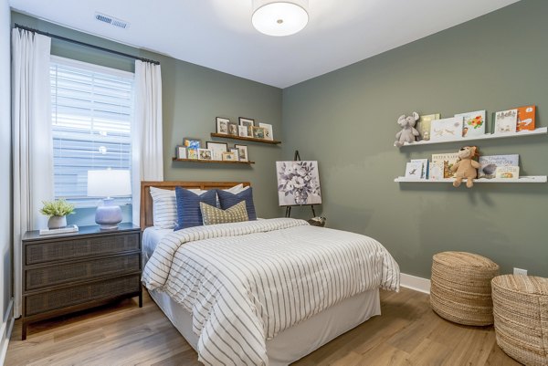 bedroom at River Rock at Alexander Farms (The Village) Apartment Townhomes