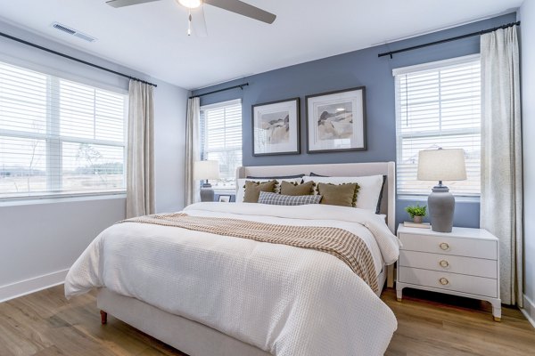 bedroom at River Rock at Alexander Farms (The Village) Apartment Townhomes