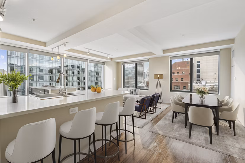 dining room at Luka Apartments