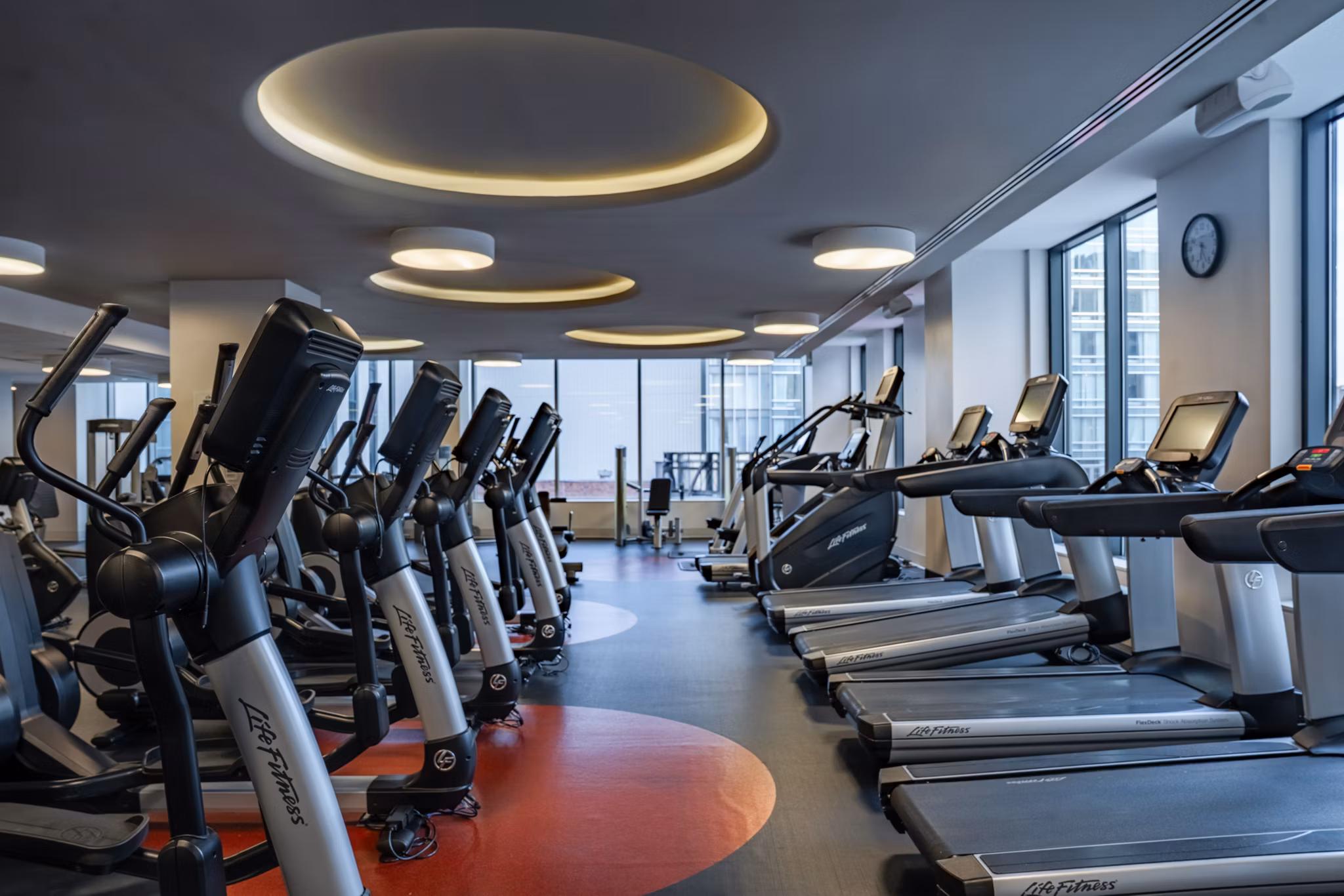 fitness center at Luka Apartments