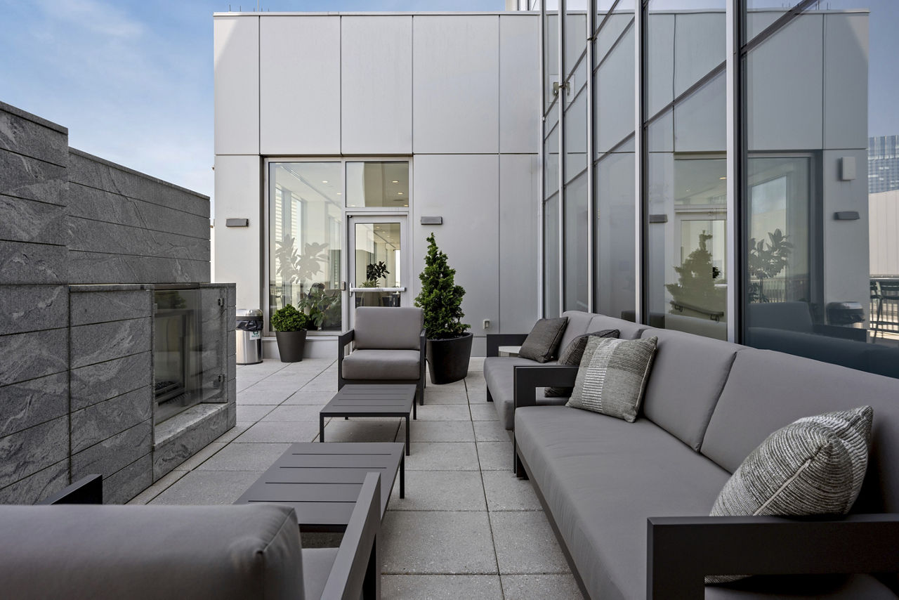 Roof deck at Luka On The Common (1 of 6)