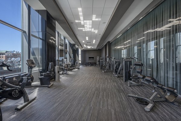 State-of-the-art fitness center with modern equipment at The Sudbury Apartments Perfect space for residents to maintain active lifestyles