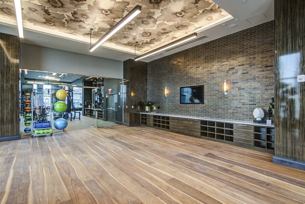 State-of-the-art fitness center with modern equipment at The Sudbury Apartments