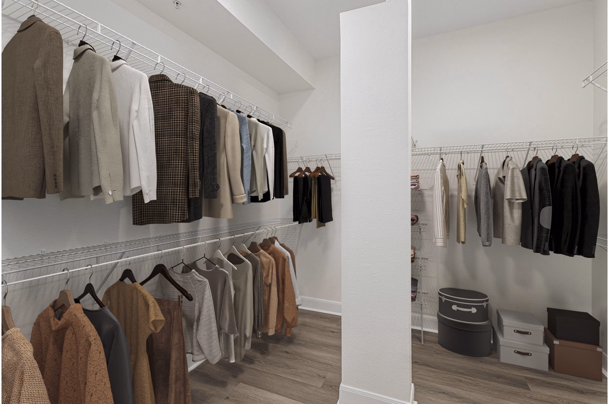 Closet at Promenade Place Apartments