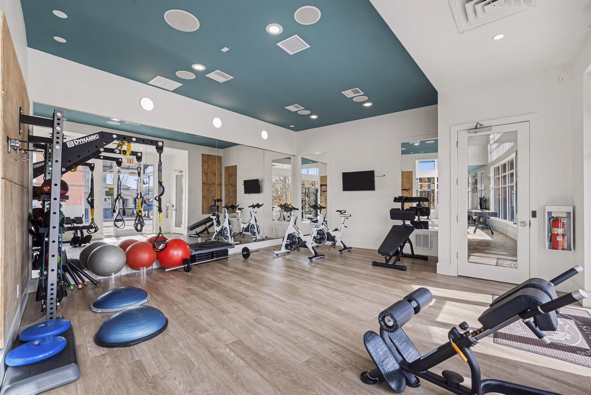 fitness center at Water Tower Flats Apartments