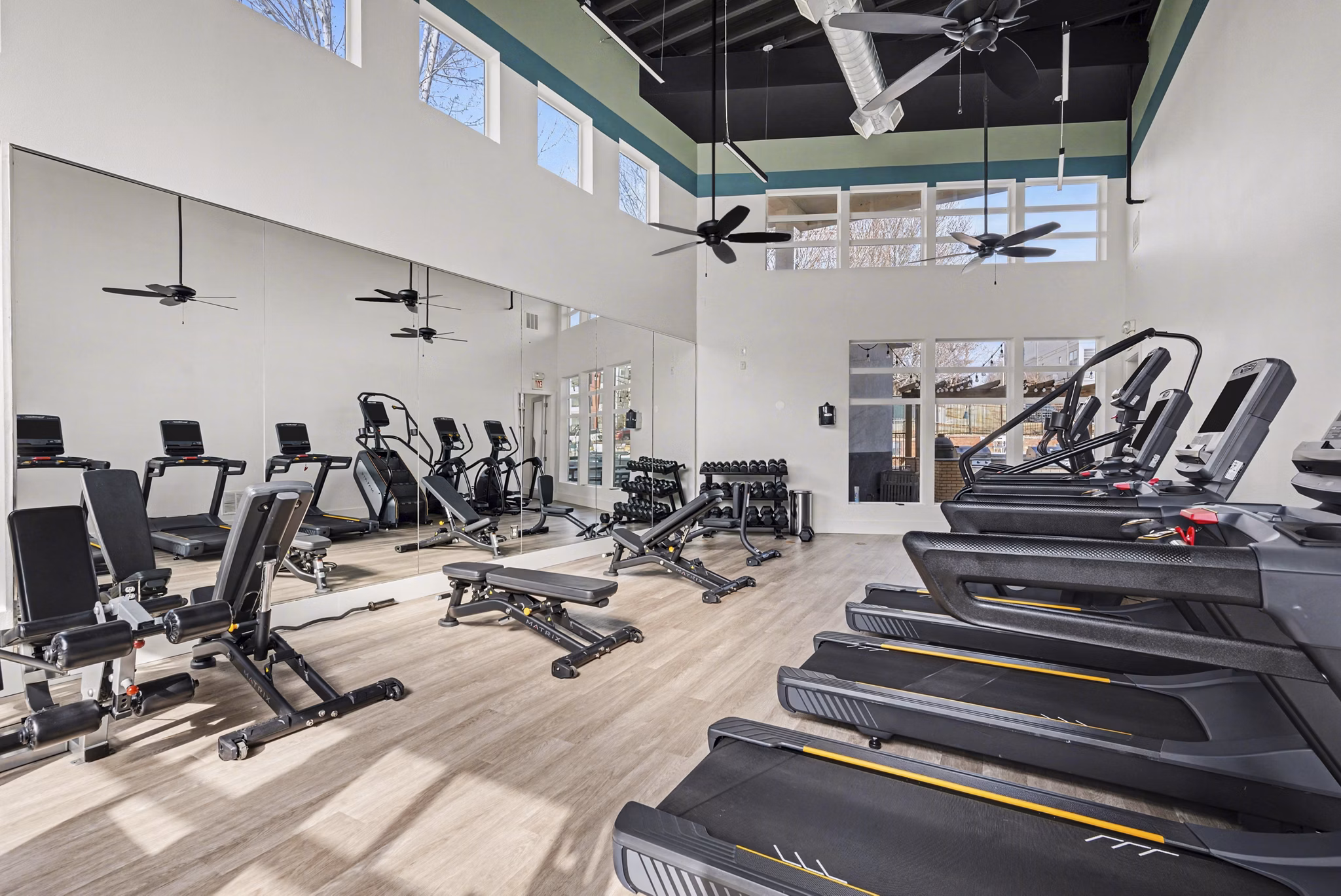 fitness center at Water Tower Flats Apartments