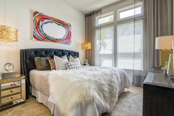 bedroom at The Monroe Apartments