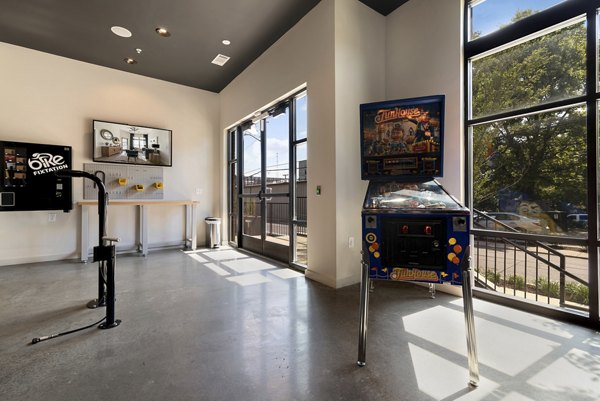 game room at The Monroe Apartments