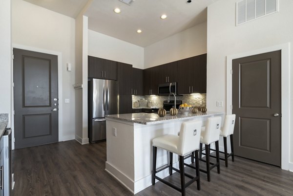 kitchen at The Monroe Apartments