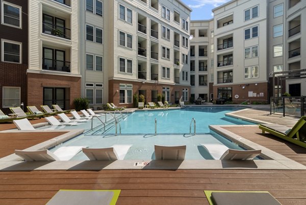 pool at The Monroe Apartments