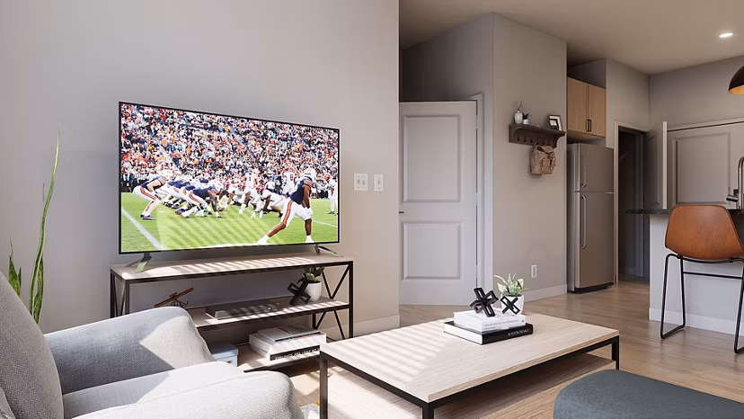 living room at Accolade Auburn Apartments