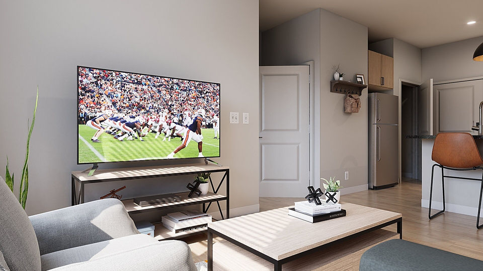 living room at Accolade Auburn Apartments