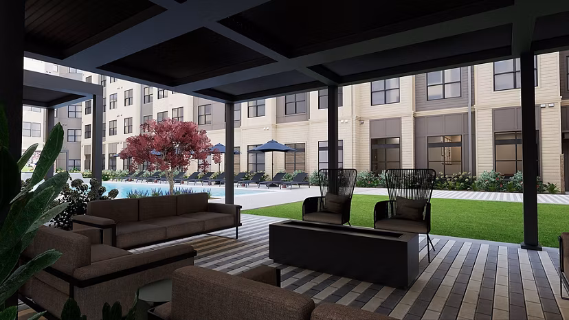 patio at Accolade Auburn Apartments