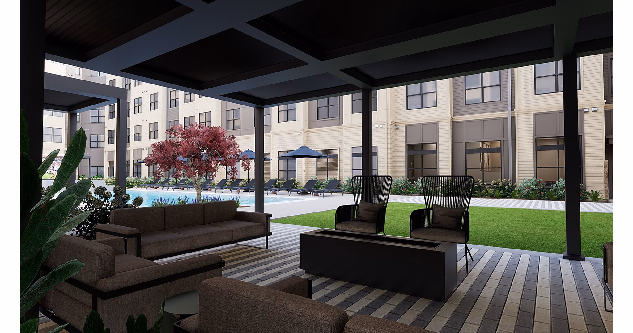patio at Accolade Auburn Apartments