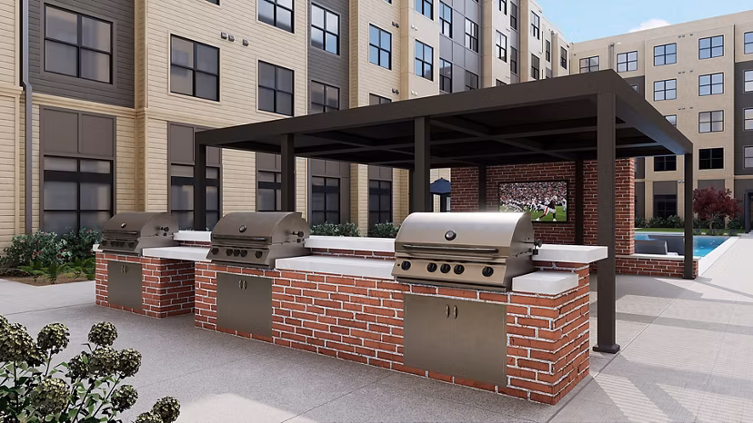 grill area at Accolade Auburn Apartments
