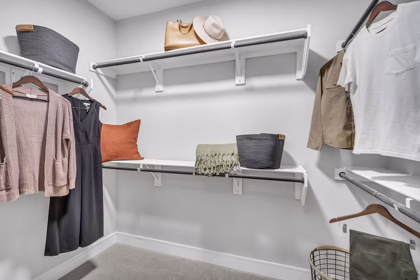 Spacious closet with ample storage at Axis Kessler Park Apartments in Dallas