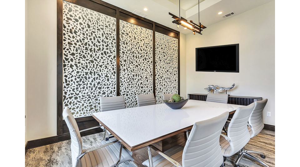 Modern meeting facility with AV capabilities at Axis Kessler Park Apartments, ideal for business gatherings and events